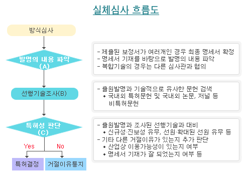 실체심사 흐름도